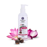 Ayouthveda Anti-hairfall Shampoo | Salfate & Paraben Free | Prevents Dandruff & Itchi Scalp | Cleanse, Conditions & Purifies Hair & Scalp | Improve Hair Density & Texture (Pack Of 5-200ml each)