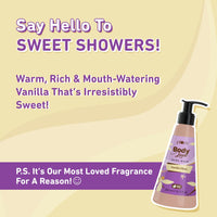 Plum Bodylovin' Vanilla Vibes Body Wash | SLS-Free Creamy Body Wash for Women | Shower Gel with Long Lasting Vanilla Fragrance | Aloe-Infused Nourishing Body Cleanser for Soft & Smooth Skin - 240ml