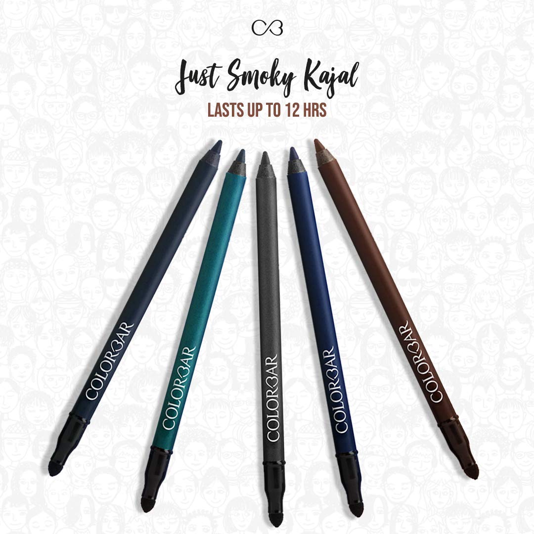 Colorbar Just Smoky Kajal, Matte Finish, 1.2g - Just Blue