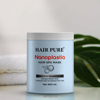 Hair Pure Nanoplastia Hair SPA Mask | Deep Nourishment & Smoothing Treatment | Professional-Grade Hydration, Frizz Control, and Hair Repair for All Hair Types | Restores Shine & Healthy Hair, 900ml
