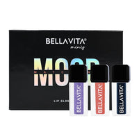 BELLAVITA Mini Lip Gloss Set of 3 | 2ml each | Gift Set | Color Changing Based on pH | Glossy Finish | Hydrating & Non-sticky | Lip Gloss for Women | Mother's Day Gift