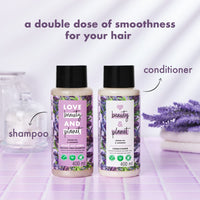 Love Beauty & Planet Smooth and Serene Conditioner with Argan Oil and Lavender Aroma, 400 ml And Love Beauty & Planet Smooth and Serene Shampoo with Argan Oil and Lavender Aroma, 400 ml