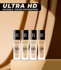 Lakyou Beauty Ultra HD Invisible Cover Foundation | Seamless Blend | High Definition Finish | Lightweight & Long-Lasting | Shade-02(Soft Ivory) | 30ml