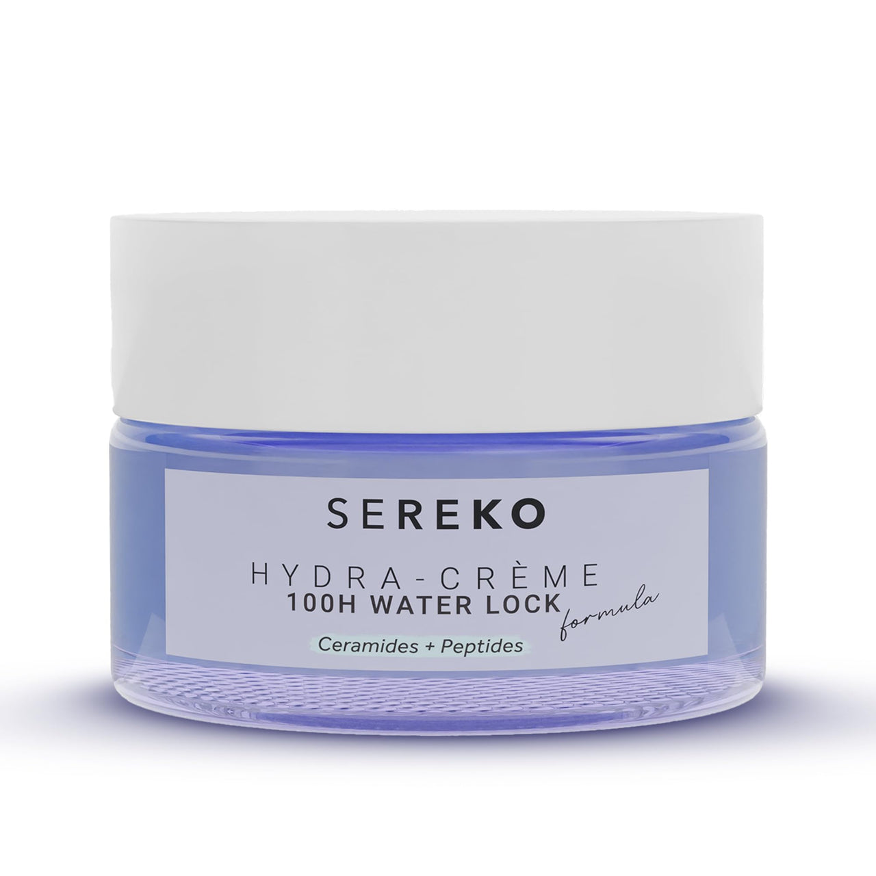 SEREKO Hydra Creme Ceramide Moisturizer, Skin Barrier Repair Cream, Long Lasting Hydration Up To 100 Hours, Locks Moisture, With Peptide, Lightweight Gel Formula, All Skin Types, For Men & Women, 50ml