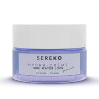 SEREKO Hydra Creme Ceramide Moisturizer, Skin Barrier Repair Cream, Long Lasting Hydration Up To 100 Hours, Locks Moisture, With Peptide, Lightweight Gel Formula, All Skin Types, For Men & Women, 50ml