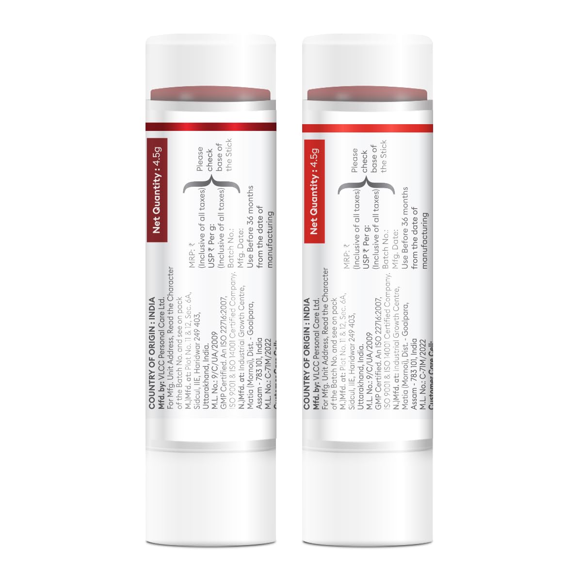 VLCC Roll On Lip Balm - Strawberry + Cherry - 4.5g + 4.5g | | SPF Protection | Infused with Jojoba Oil, Shea Butter, and Vitamin E for Soft, Nourished Lips