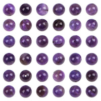 Bymitel 140pcs Natural Crystal Beads Stone Gemstone Round Energy Healing Loose Beads with Stretch Cord for Jewelry Making Bracelets Anklets (Amethyst, 8mm 140pcs)… Amethyst