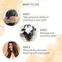 WOW Skin Science Skin Science Rosemary & Biotin Hair Growth Shampoo | Fights Hair Fall | Grows New Hair | Prevents Breakage & Split Ends | Adds Shine To Dull Hair, 250 Gram