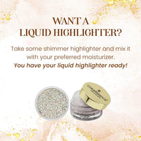 Coloressence Glow Dust Shimmer Highlighter from Gold Collection | Ultra Fine Eye Shimmers | Perfect for Eyes, Lips, Face & Body | No Sticking Glue Needed|Copper -1gm