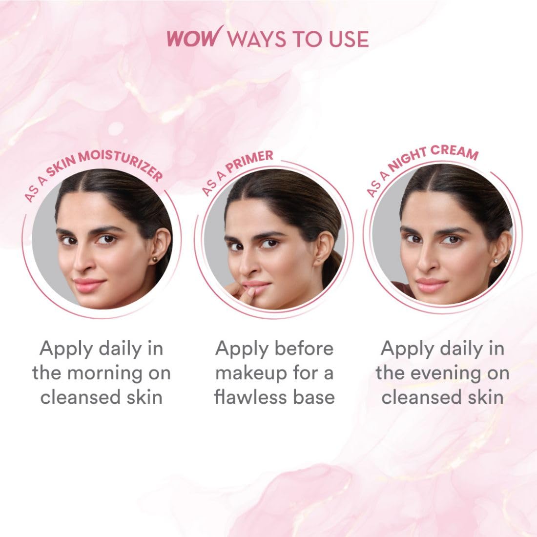 WOW Skin Science Super Light Rose Aloe Gel Moisturizer | Instant Hydration | Non-Sticky & Oil-Free | Quick Absorbing | Suitable for all Skin Types | 50 ml