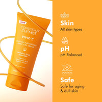 Conscious Chemist® Vitamin C Cream with SPF30 PA+++ | 100g | Vitamin C Moisturizer, Face Cream for Men & Women, Daily Gel with Polyglutamic Acid for Bright Skin, All Skin Types - Vivid C (Pack of 2)