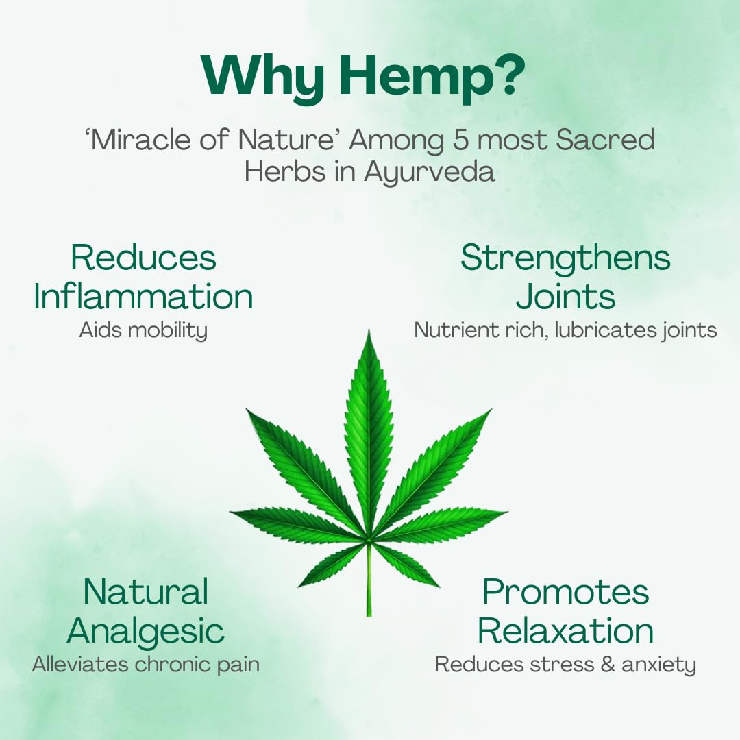 Hampa Hemp Arthritis Care Oil 100ml, Effective Relief for Knee, Joint Pain caused by Rheumatoid Arthritis, with Full spectrum Vijaya Leaf Extract and 13 Ayurvedic Herbs- 100% Natural and Ayurvedic