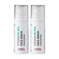 Cos-IQ Niacinamide Vitamin B3-20% Serum, 60ml | For Clear Glowing Skin | With 4% Multi-Peptide Complex & 2% Hyaluronic Acid | For Women & Men | 60 Days Pack