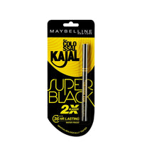 Maybelline New York Colossal Kajal, Super Black, 0.35g and Maybelline New York Hypercurl Mascara Washable, Black, 9.2ml