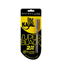 Maybelline New York Lash Sensational Waterproof Mascara, Black, 10g & Maybelline New York Colossal Kajal, Super Black, 0.35g