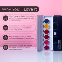C2P Pro Pop Lip Shade 6 in 1 Lipstick Palette for Women – Waterproof, Long-Lasting, Smudge-Proof, Highly Pigmented Lip Pallete for All-Day Wear (Sunset Hues, 21g)