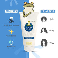 True Frog’s Curly Hair Kit with Shampoo for Curls, Everyday Hair Conditioner and Curl Defining Cream To Moisturize and Define Curls With Beetroot Extract and Ricewater Extract For Curly, Wavy Hair - (Combo Pack of 3) - 750ml