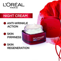 L'Oréal Paris Revitalift Night Cream, Hydrating and Boosting, With Dermalift technology + Pro-Retinol A, 50ml