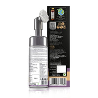 WOW Skin Science Charcoal Foaming Face Wash | Built in Brush for Deep Cleansing | All Skin Types | Fresh, Clear Skin | Paraben & Sulphates Free | For Women & Men | 150 ml