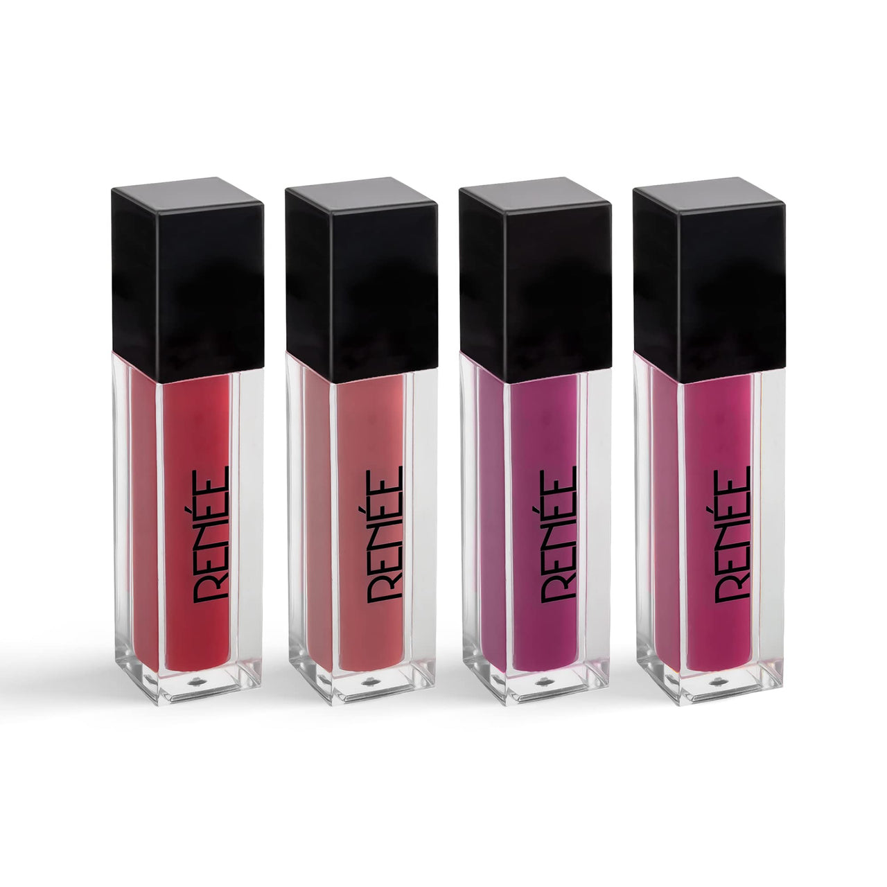 RENEE Stay With Me Mini Matte Lip Color Juicy Berries 2ml Each| Long Lasting, Light Weight & Non Transfer Formula| Water & Smudge Proof