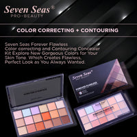 Seven Seas Light weight, Makeup Fixer, | Contour Concealer Palette with | Full Coverage | face makeup (Combo set) (Nude)