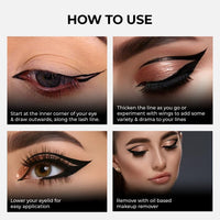 SOKU Eye Can See Intense Blue Liquid Glossy Eyeliner | Long Lasting Up To 24 Hours | Enriched With Castor Oil | Eyeliner Waterproof Smudge Proof (Show And Teal) - 2.5 Ml