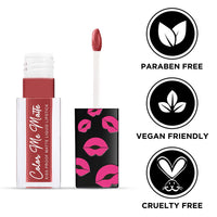 Jaquline USA Color Me Matte Long Lasting liquid Lipstick enriched with vitamin E & tea tree oil (Espresso Brown-4.5 ml)