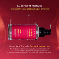 Arata Super Serum™ For Dry & Frizzy Hair | 76% Frizz Reduction | 56% Breakage Reduction | Luxurious Shine | Prevents Split Ends | Powered By JD Jojoba Hair Complex | Hair Serum For Women & Men |100ml