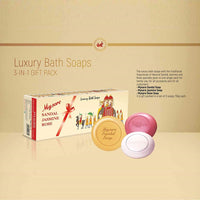 Mysore Sandal, Jasmine And Rose Soap, 450g (Pack Of 3)