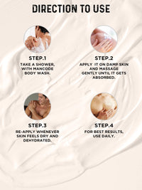 Mancode Oudh Body Yogurt Body Cream - 100gm for Men | Dry Dull Rough Skin Quick Absorbing | Instant Moisturization | Knees, Elbows, Neck, Underarms, Back, Ankles, Knuckles| Gentle Exfoliant