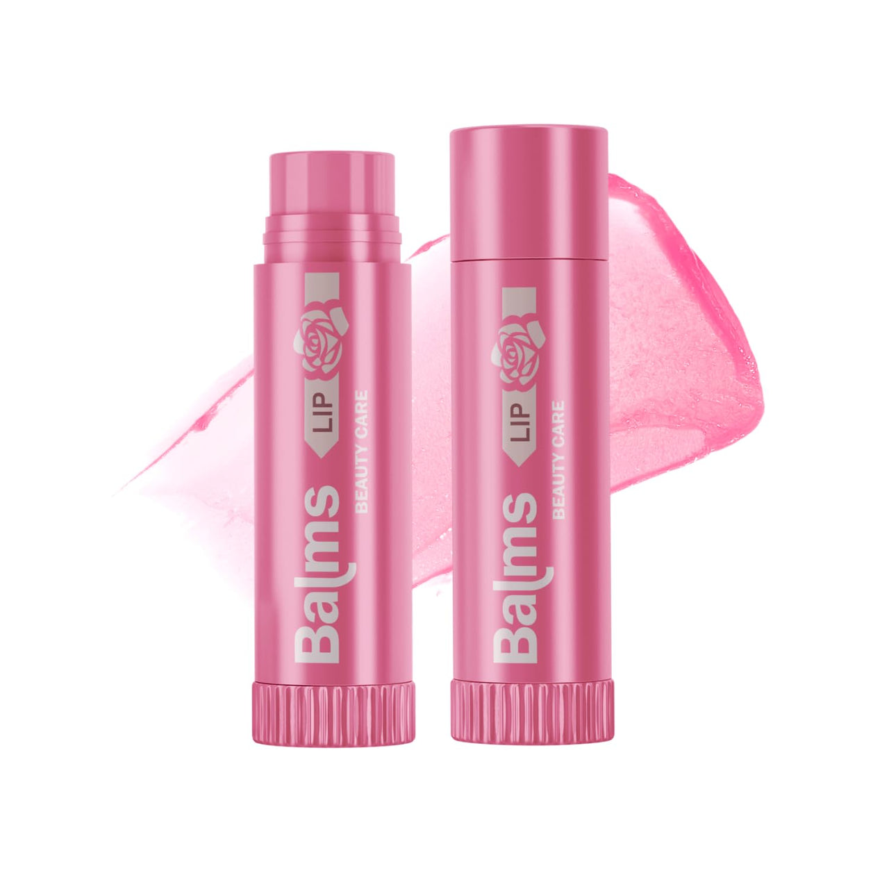 Lakyou Beauty Soft Rose Lip Balm | 12 HR Moisturizing & Repair | 99% Natural | Hydrating & Nourishing Lip Care | 3g