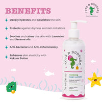 Tots & Bubbles Calming Baby Body Moisturizing Lotion – 300ml | Pediatrician Recommended Baby Cream | Kokum Butter & Sweet Almond Oil | Helps in Skin Nourishment | Coconut & Cardamom Oil, Konjac Root Extracts | No Artificial Fragrance, 0-5 years