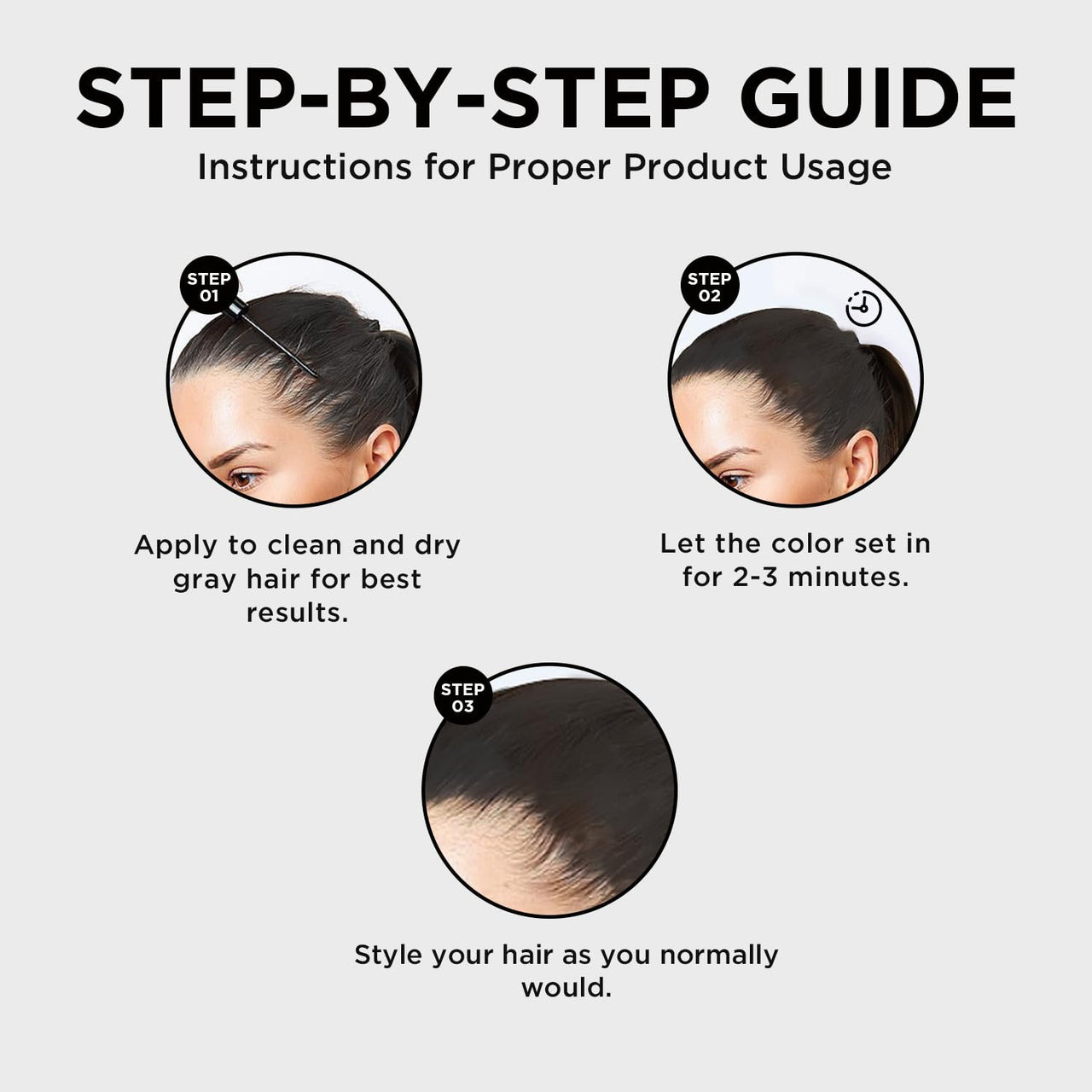 Orgatre Quick Gray Hair Touch Up Stick 4.5ml | Instant Gray Coverage for Men & Women | Semi Permanent | Black Color | Smudge-Proof & Long-Lasting | Ideal for All Hair Types | Enriched with Almond & Olive Oil (Pack of 2)