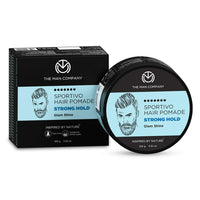 The Man Company Sportivo Stronghold Hair Styling Pomade Wax for Men | Stylish Glossy Finish Hair Volumizer | Non Sticky - 100gm