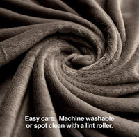 PetFusion Premium Dog Blanket, Cat Blanket | Ultra Soft Pet Blanket Available in Plush or Quilted, 2 Colors (Grey, Brown) | Perfect Blanket for Small Dogs & Large Dogs. 12 Month Warranty X-Large 60 X 48