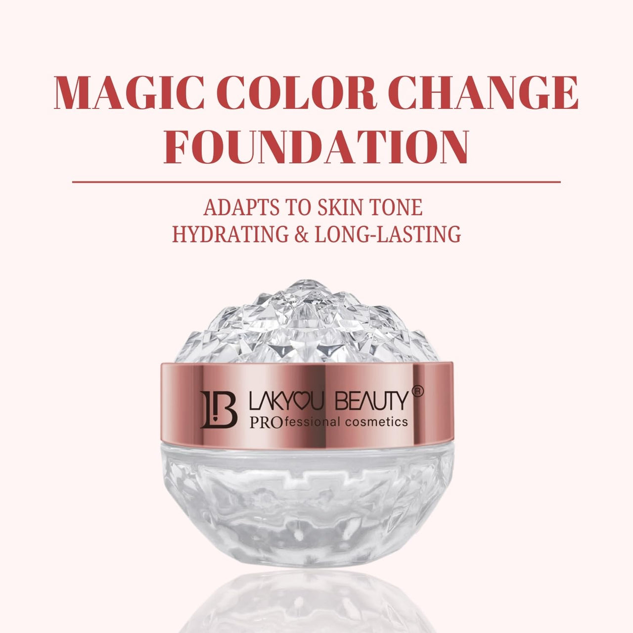 Lakyou Beauty Magic Color Change Foundation | All Skin Types | Adapts to Skin Tone | Lightweight Formula | Hydrating & Long-Lasting