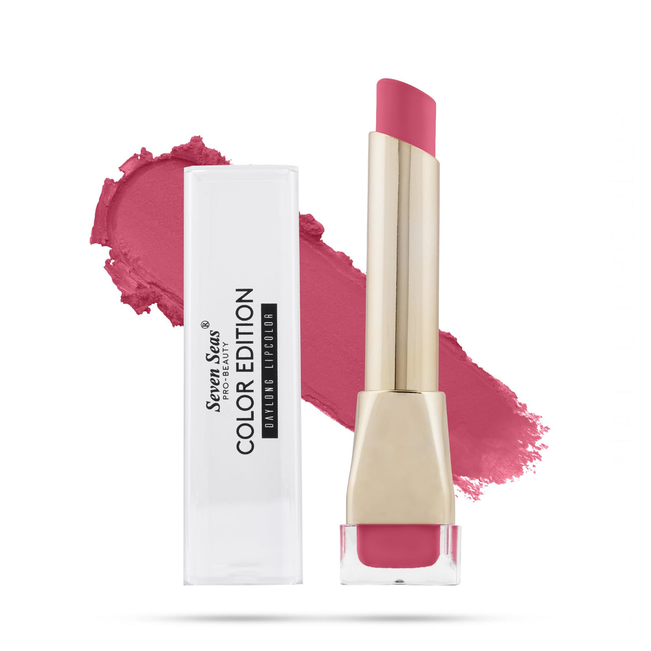Seven Seas Color Edition Matte Lipstick | Highly Pigmented | Long Lasting | Waterproof | Smudgeproof | Single Coat Application | Lipstick for Women (320, 3.5G)