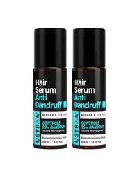 Ustraa Hair Serum Anti-Dandruff - 2 x 200ml | Fights Dandruff with Tea Tree & Ginger | Maintains scalp pH | Prevents growth of dandruff-causing microorganisms| No Sulphates, No Paraben (Pack of 2)