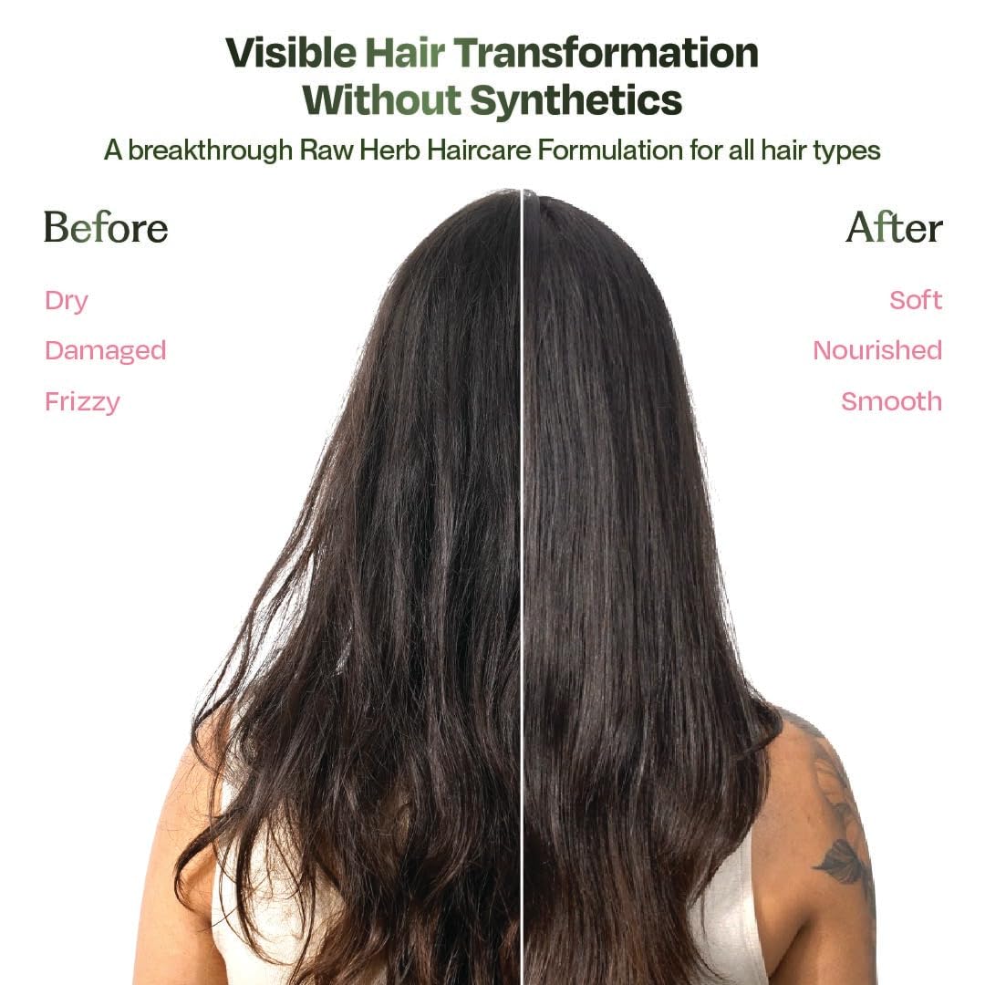 Sacred Grove Condition & Repair Hair Mask | Hydrates Rough & Dry Hair | Marshmallow Root, Flaxseed & Hibiscus | Made with 10 Potent Raw Herbs | At-Home Hair Spa | Paraben, Sulphate-Free | 200 gms