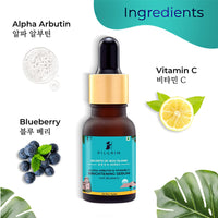 Pilgrim Korean 2% Alpha Arbutin & 3% Vitamin C Brightening Face Serum (Mini - 5 ml) for glowing skin | Alpha arbutin face serum | All skin types | Women & Men | Korean Skin Care | Vegan & Cruelty-free