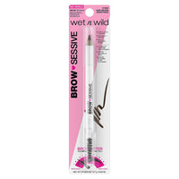 wet n wild Brow-Sessive Brow Pencil 9g- Dark Brown, Dual-Ended Eyebrow Pencil with Spoolie Brush for Thin and Thick Eyebrows, Natural Look Formula, Buildable Color Definition