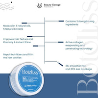 Beauty Garage Botoliss Biotin Shampoo & Hair Mask for Damaged Hair | Daily Use Smoothening & Frizz Repair Combo for Women & Men | Deep Conditioner | 300ml + 200ml Pack
