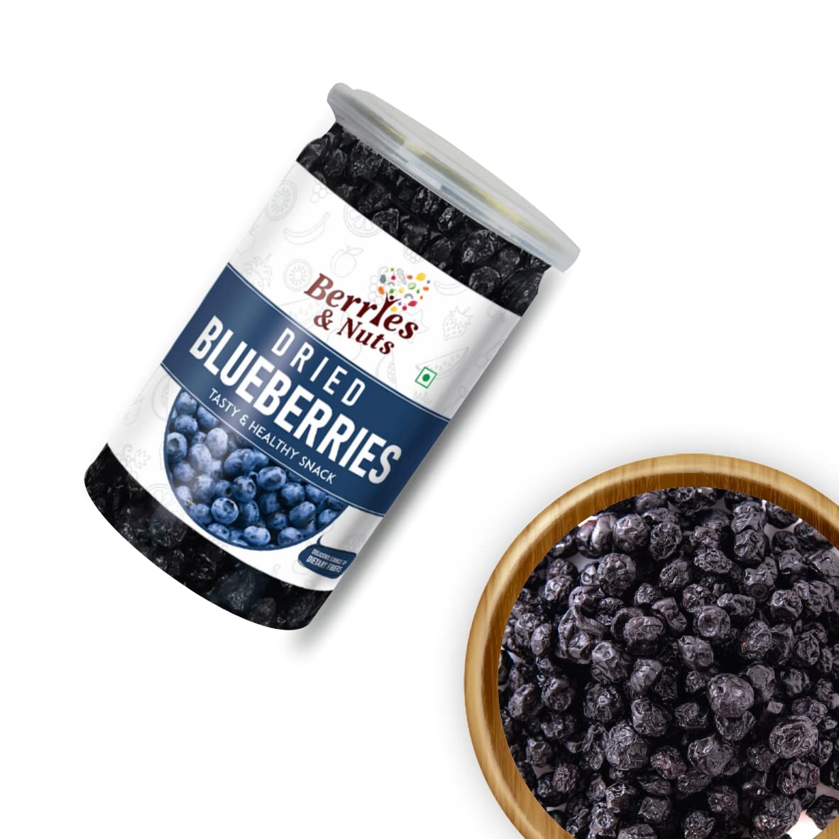 Berries And Nuts Dried Cranberry & Blueberry Combo | Cranberries 200 Grams & Blueberries 200 Grams