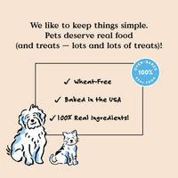 Bocce's  Bakery Beef & Cheese Dog Food Toppers  All-Natural, Wheat-Free Dog Food Topper Made with Real Ingredients, Baked in The USA, 8 oz