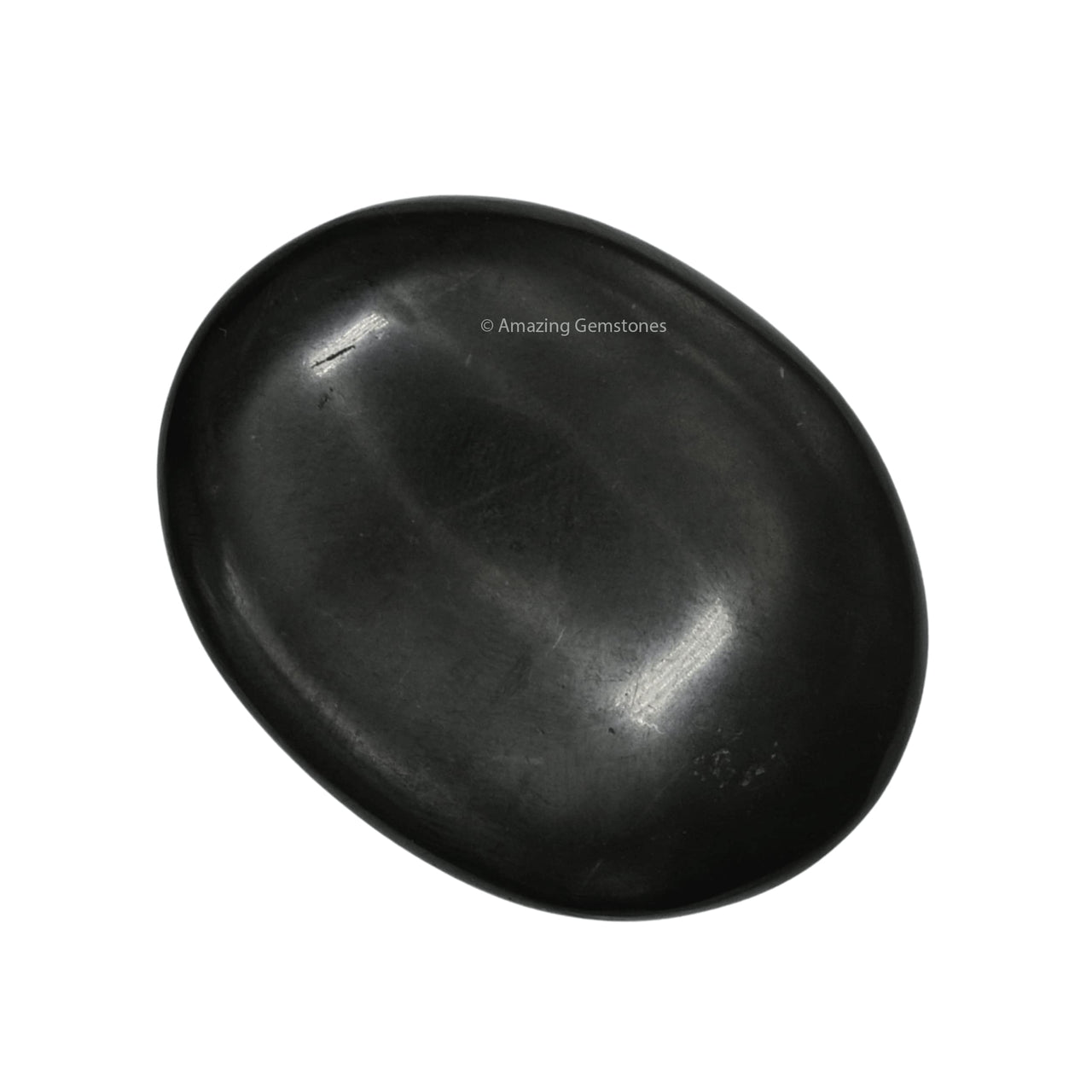 Shungite Palm Stone - Massage Worry Stone for Natural Body Chakra Balancing, Reiki Healing and Crystal Grid Shungite