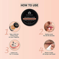 The Man Company Lightening Lip Scrub With Brown Sugar, Almond Oil, Vitamin E, Coconut Oil & Argan Oil For Dry & Chapped Lip, Restore Natural Colour, Nourishes, Moisturizes, Brightening, 10g