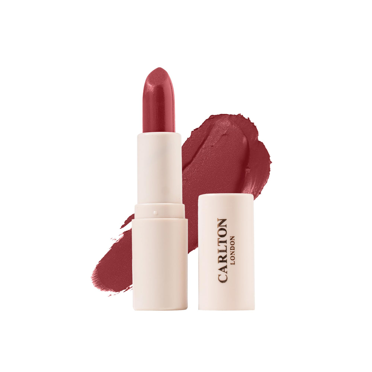 Carlton London Creamy Matte Stardust Bullet Long Stay Lipstick |Enriched with Vitamin E, Castor oil | Intense Colour, Moisturised Lips, Smooth & Light |Upto 8 hrs- 4Gm. (Amber mauve)