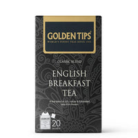 Golden Tips Classic Blend English Breakfast Tea Bags | 20 Tea Bags | 40 Grams