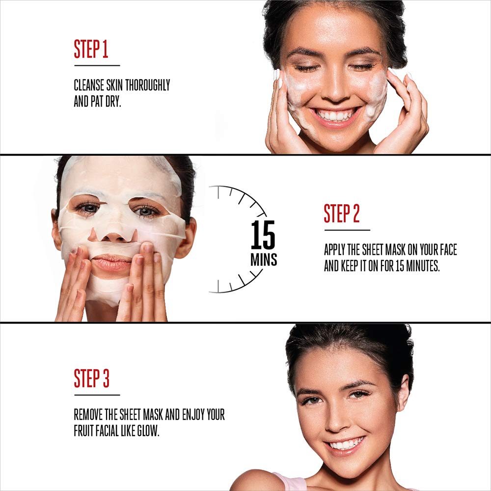 Lakmé 9 To 5 Vitamin C+ Serum (15 ml)&Lakmé Blush & Glow Strawberry Sheet Mask, 25 ml