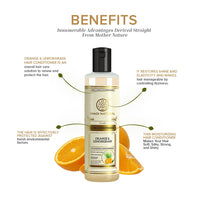 Khadi Natural Orange and Lemongrass Herbal Hair Conditioner 210ml, For Frizzy Hair, For Repairing Damaged Hair